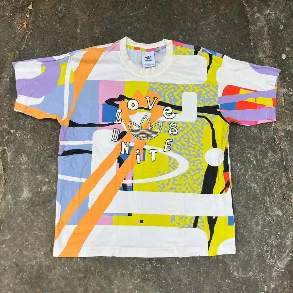 Adidas Originals Pride 'Love Unites' Allover Print Graphic T-Shirt